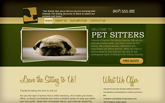 Petsitters-Website
